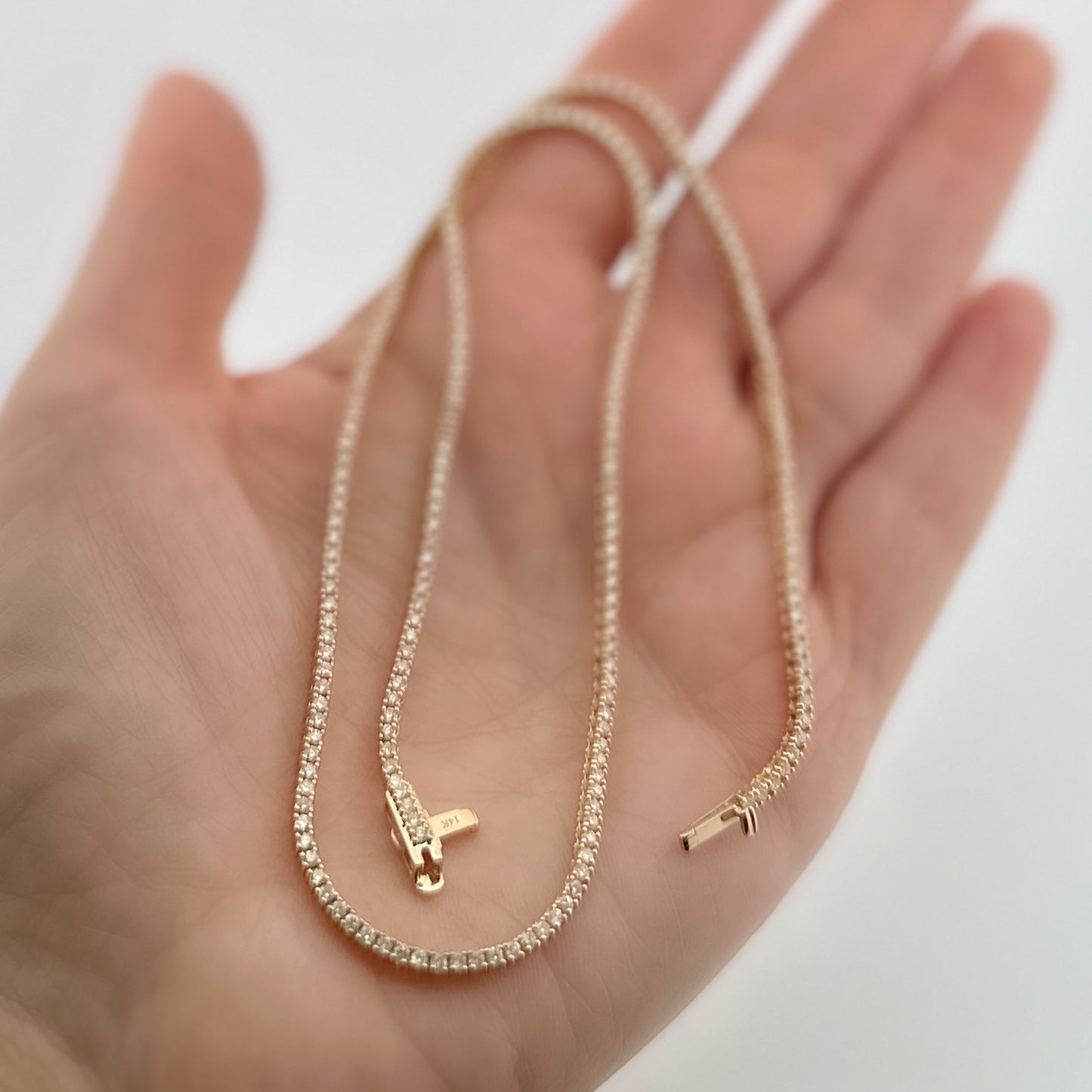 Gargantilla de ORO amarillo con Diamantes 4 ct