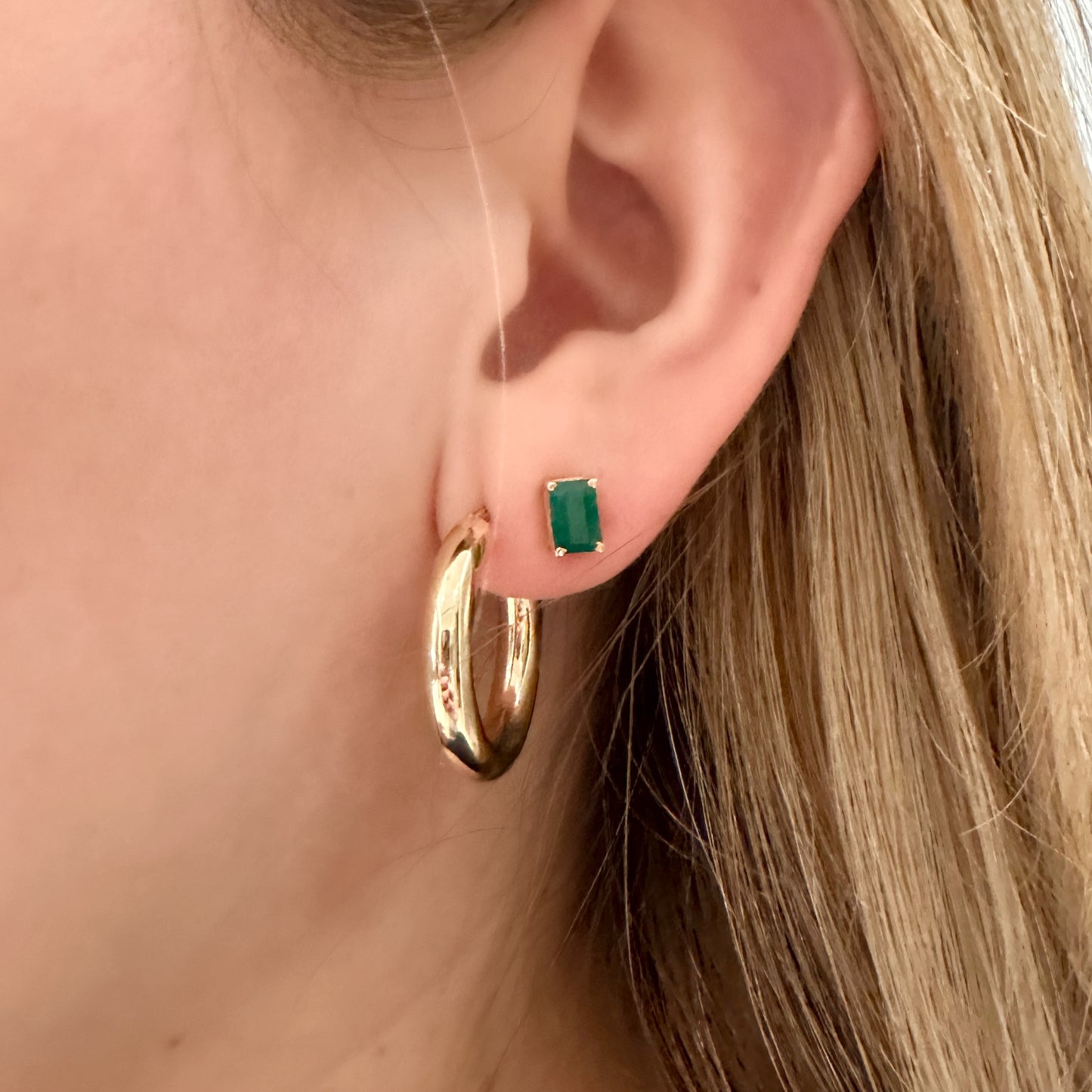 Aretes de ORO de ESMERALDAS $310 dlls