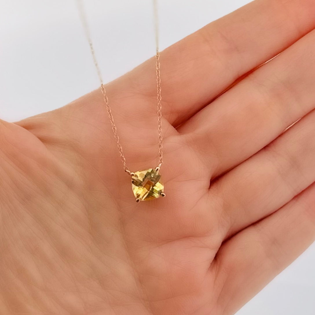 Cadenita de ORO con dije de Citrina