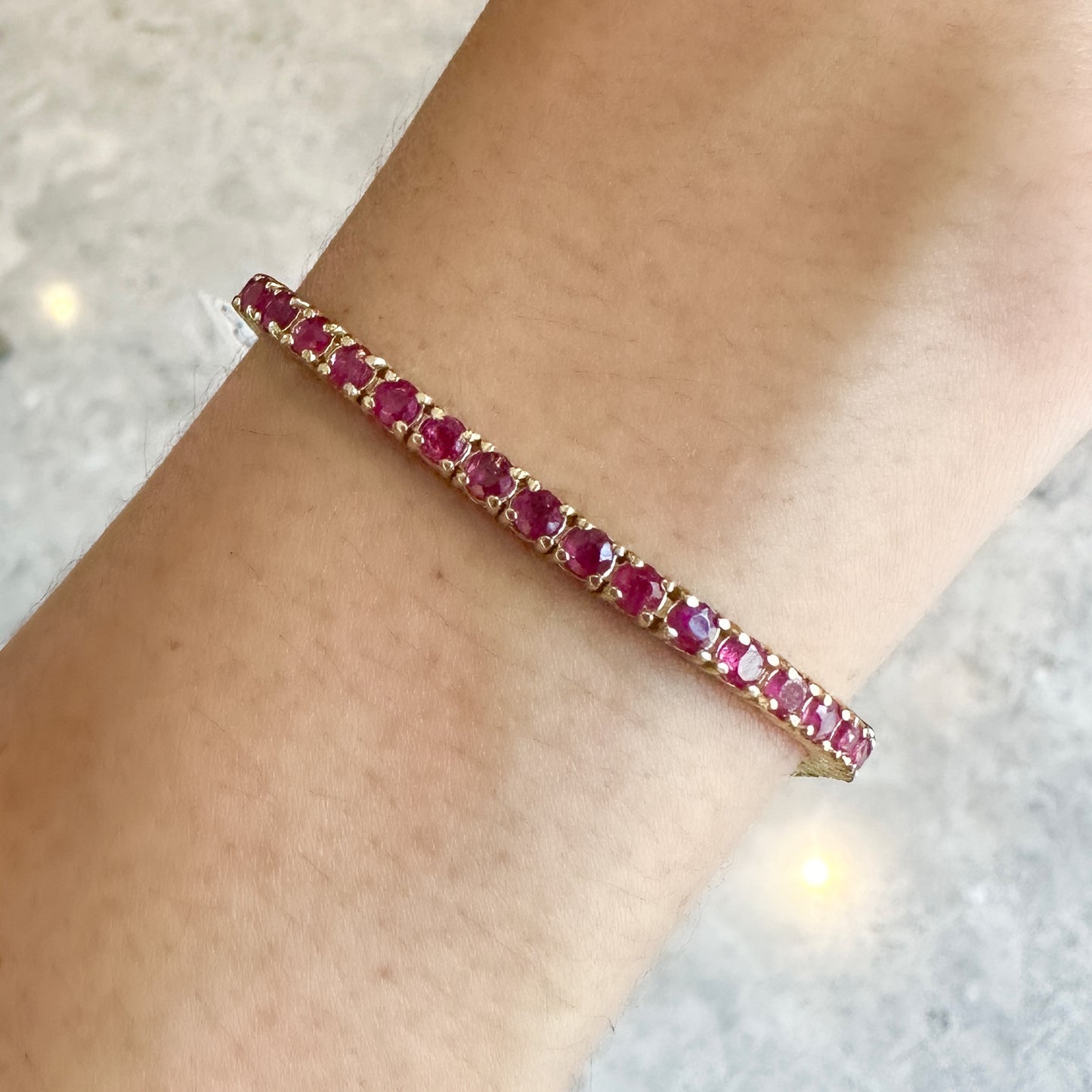 Pulsera de ORO con RUBIES