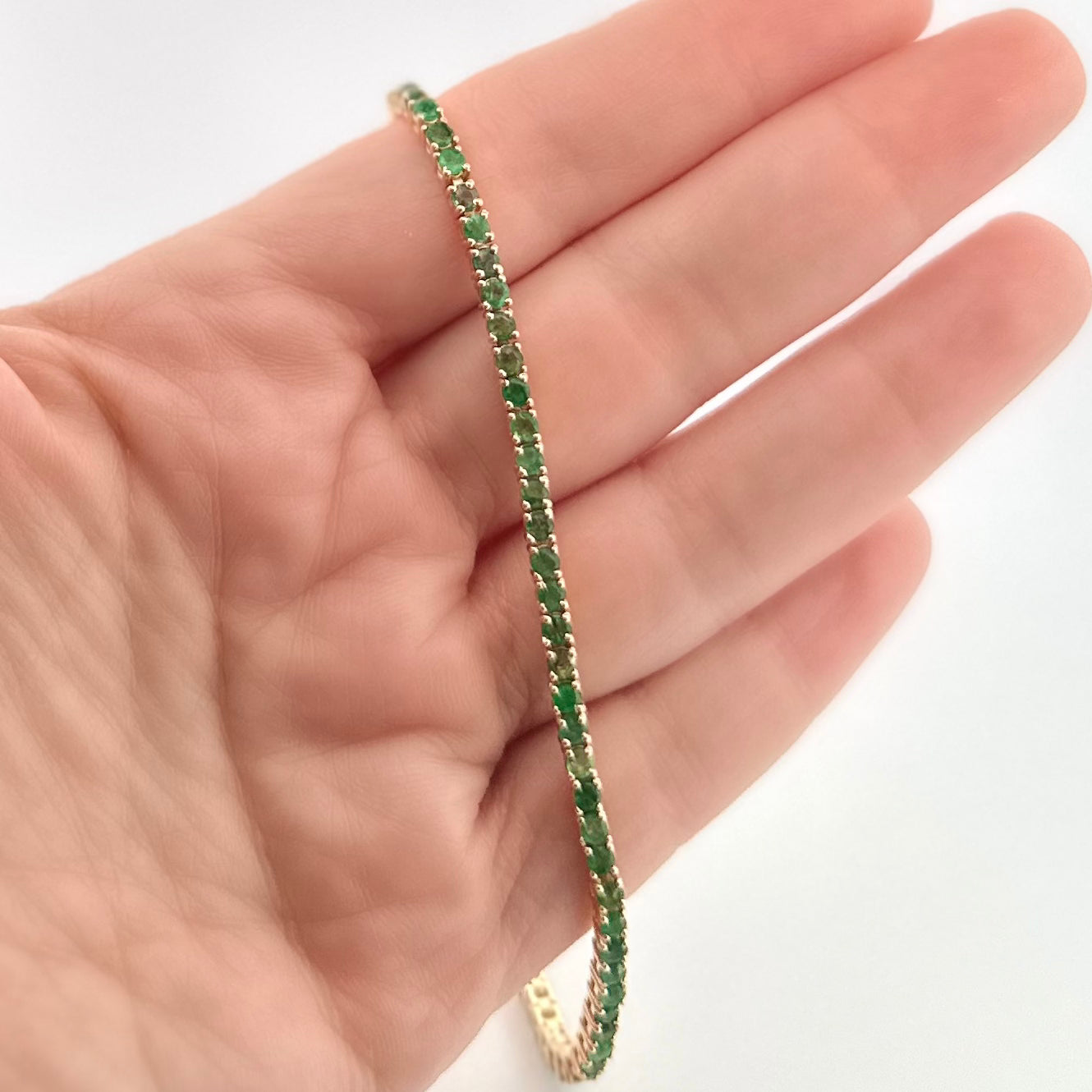Pulsera de ORO con Esmeraldas