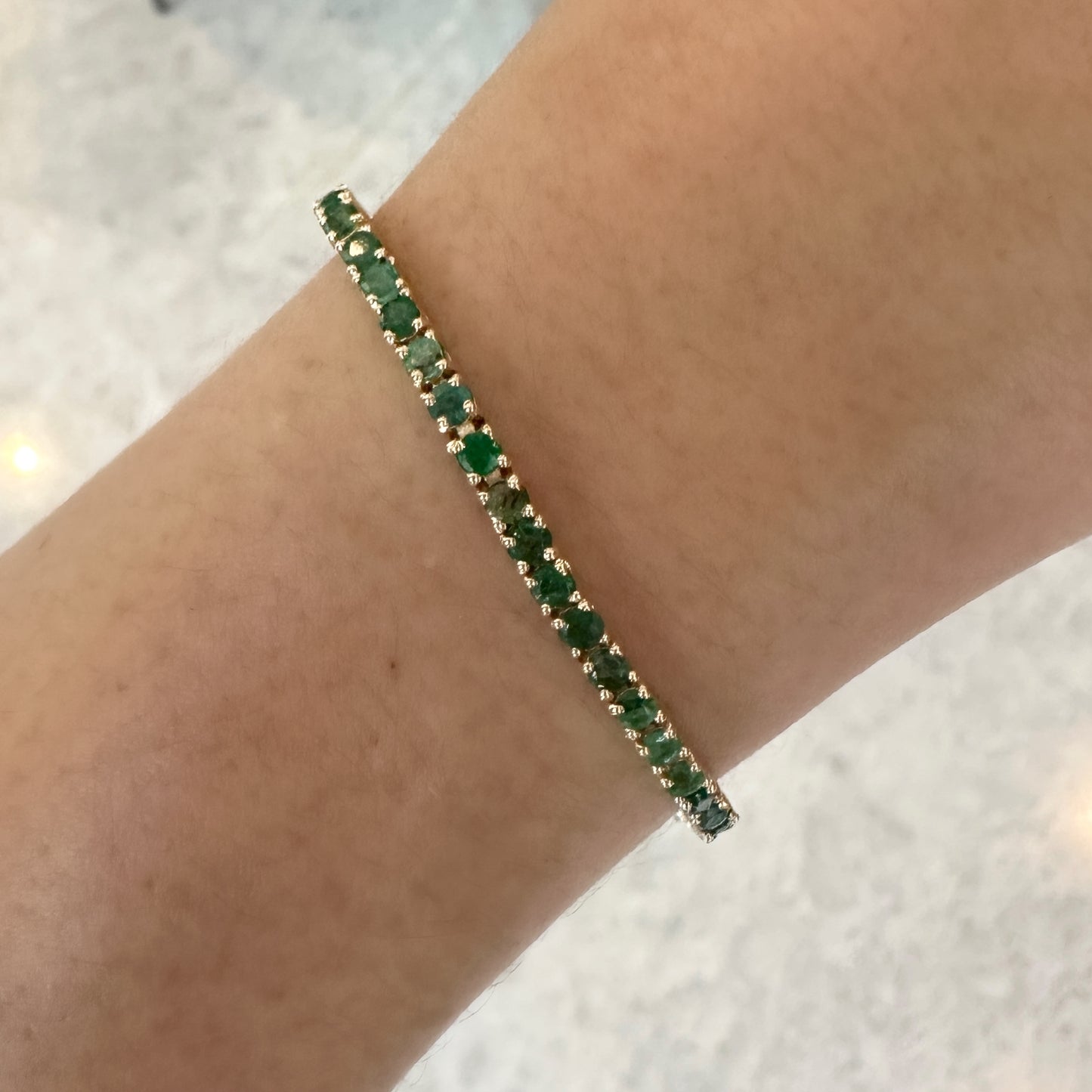 Pulsera de ORO con Esmeraldas