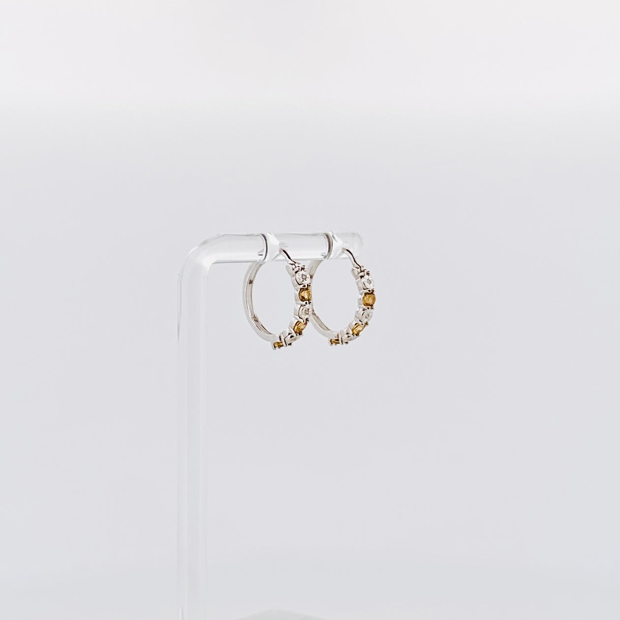 Arracadas de ORO con Citrinas y Diamantes