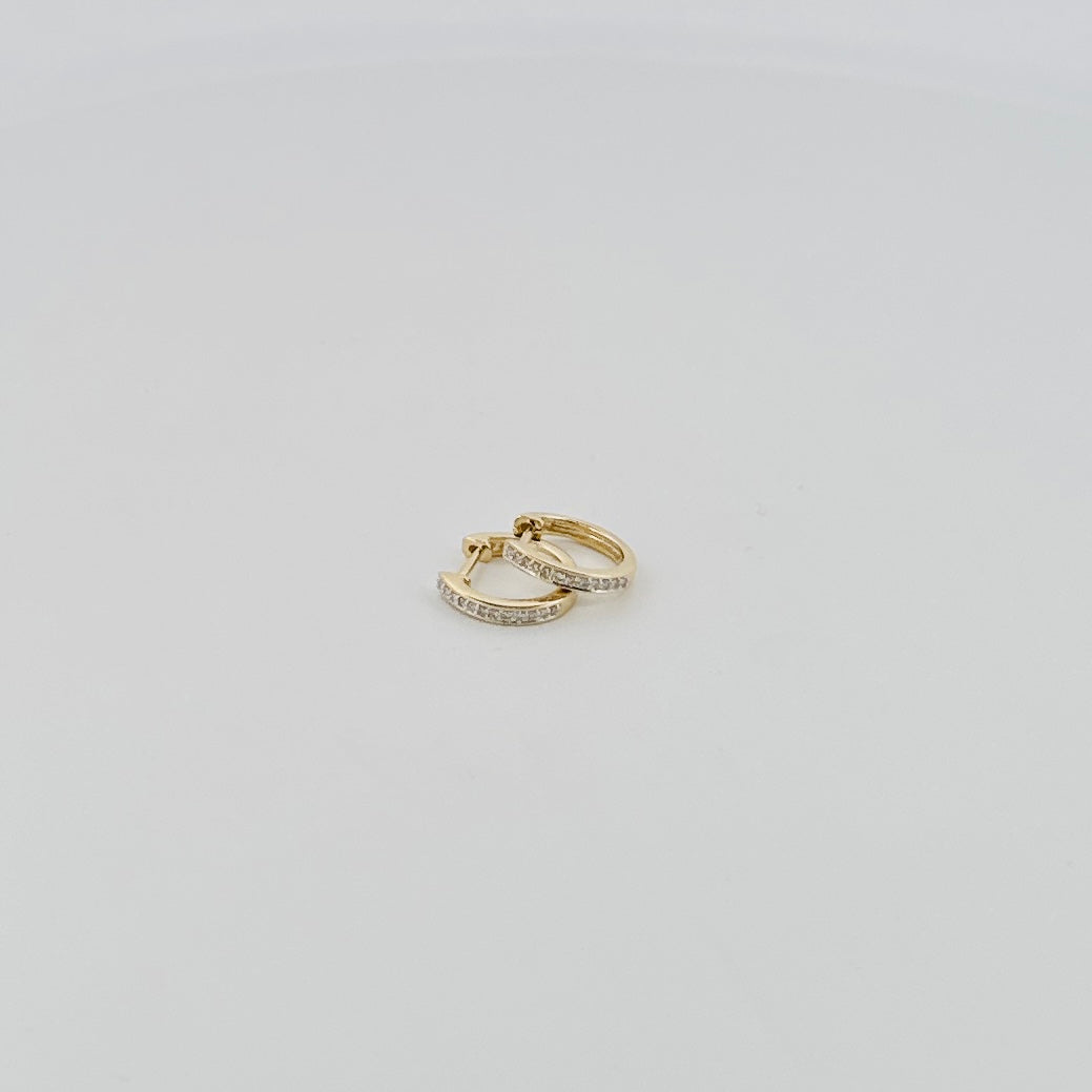 Arracadas de ORO AMARILLO con Diamantes