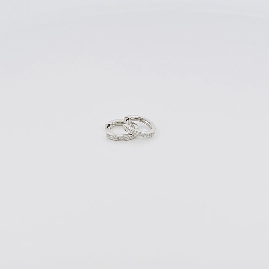 Arracadas de ORO BLANCO con Diamantes