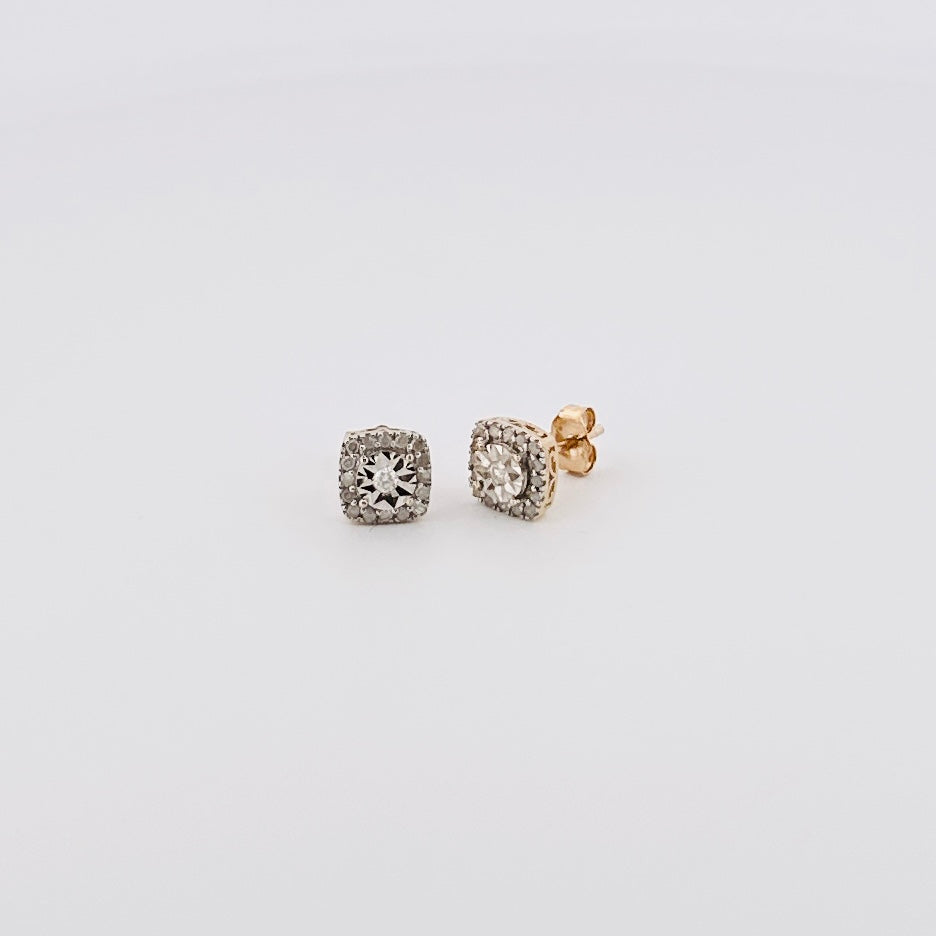 Aretes de ORO con Diamantes