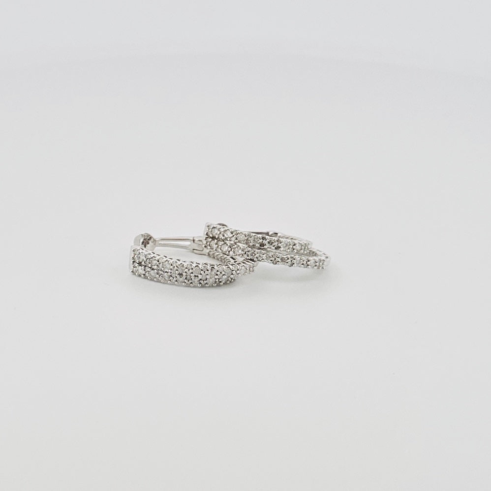 Arracadas de ORO DOBLES con Diamantes