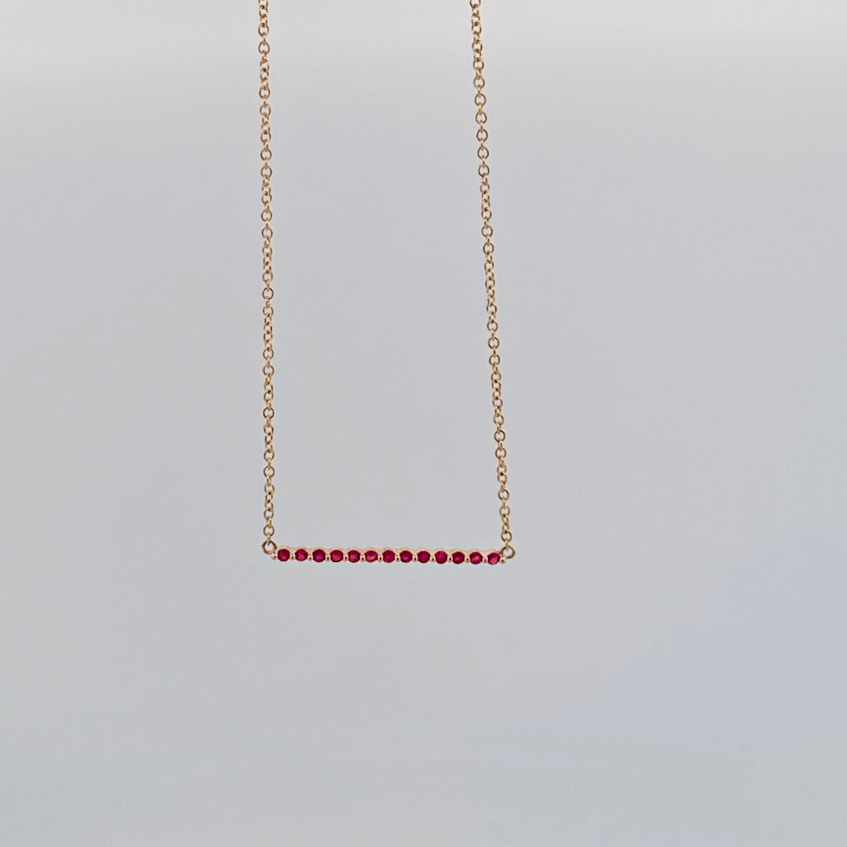 Cadenita de ORO con Rubies
