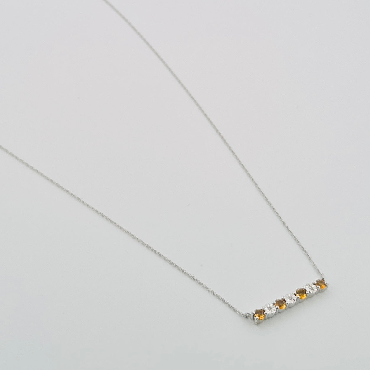 Cadenita de ORO con Citrinas y Diamantes