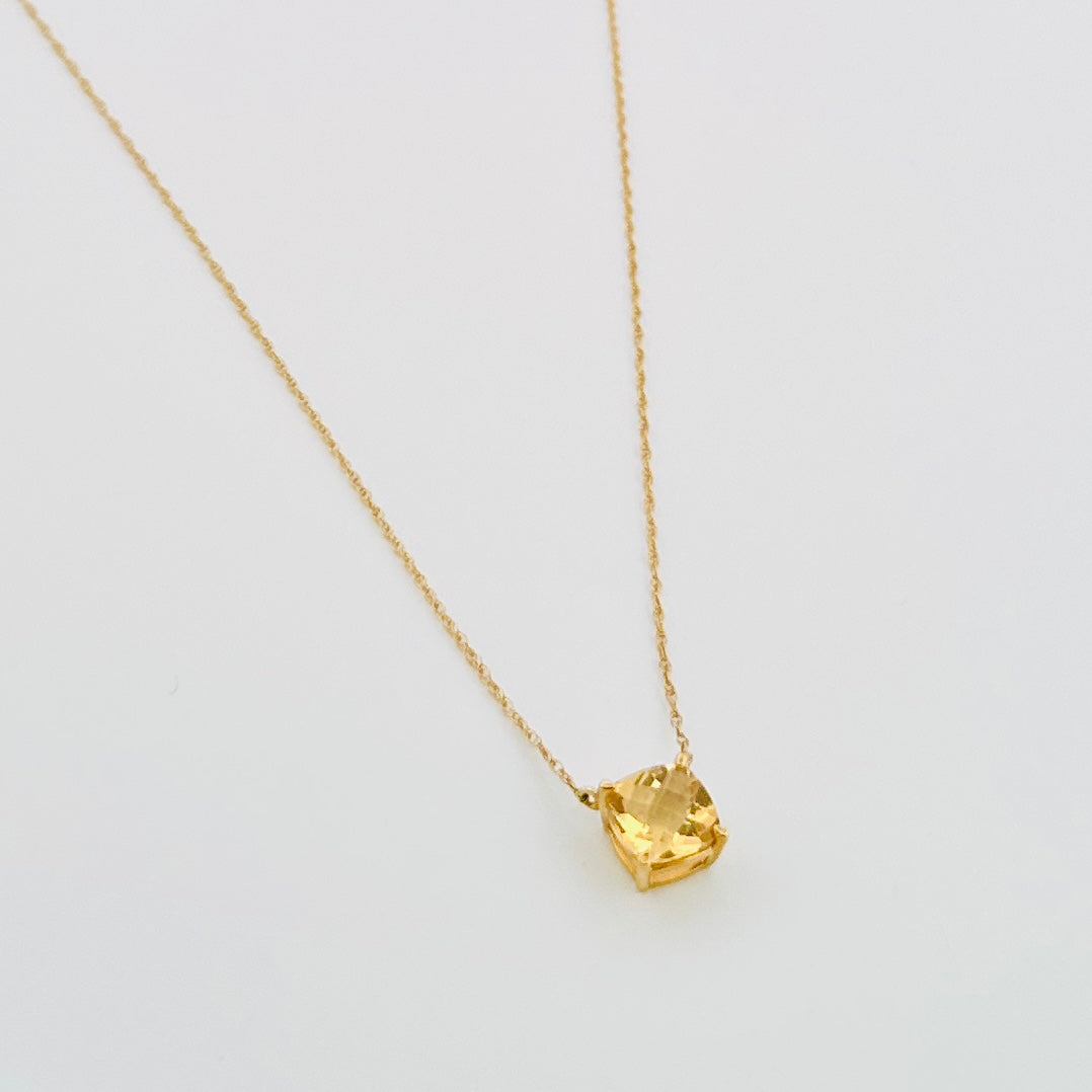 Cadenita de ORO con dije de Citrina