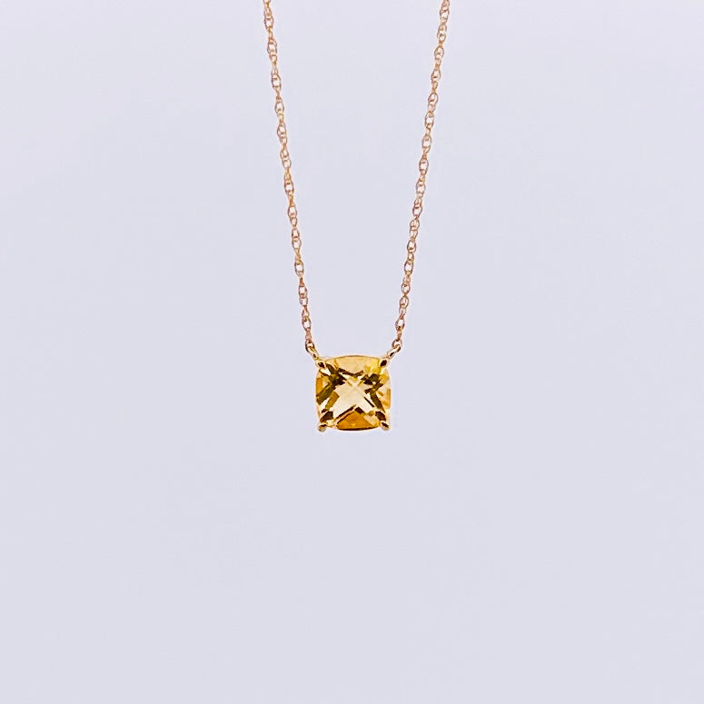 Cadenita de ORO con dije de Citrina