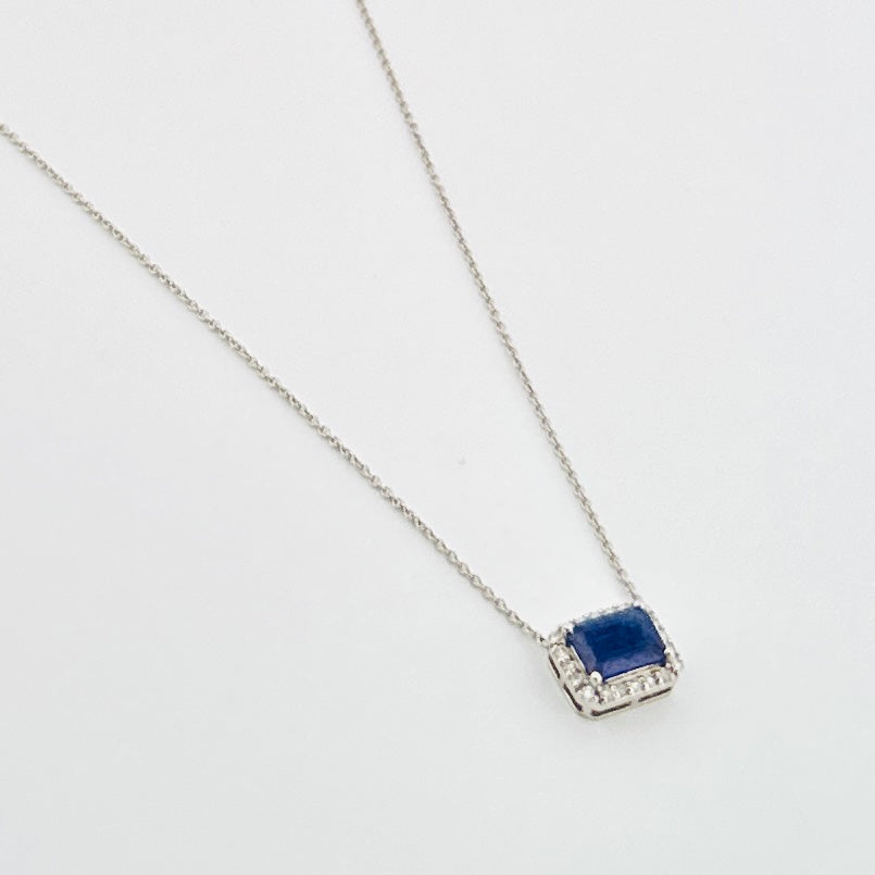 Cadenita de ORO con Zafiro y Diamantes