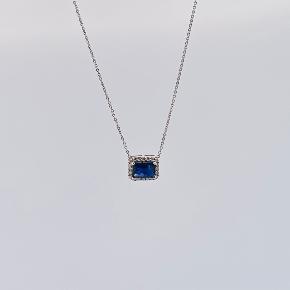 Cadenita de ORO con Zafiro y Diamantes