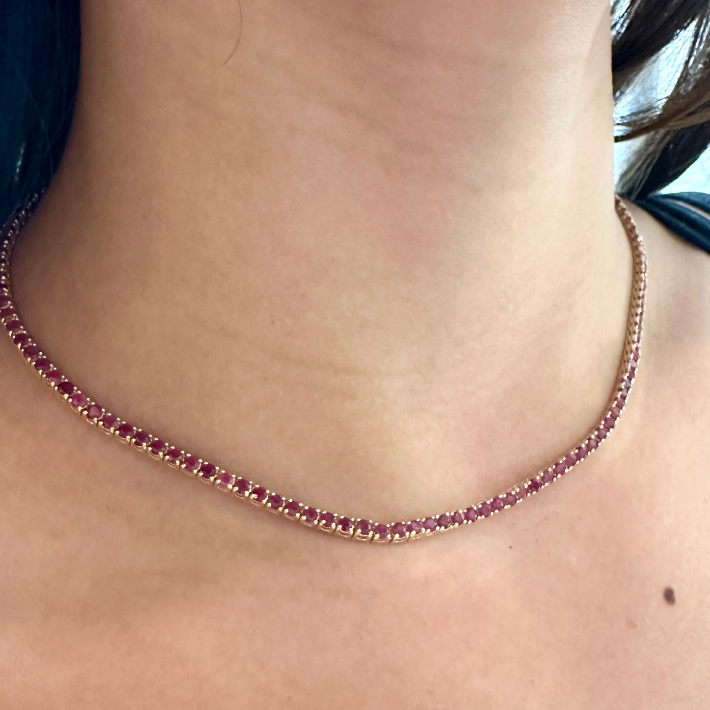 Gargantilla de ORO con RUBIES
