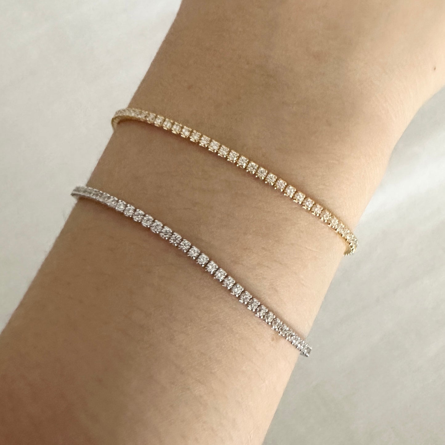 Pulsera de plata con ZIRCONIAS, estilo tennis