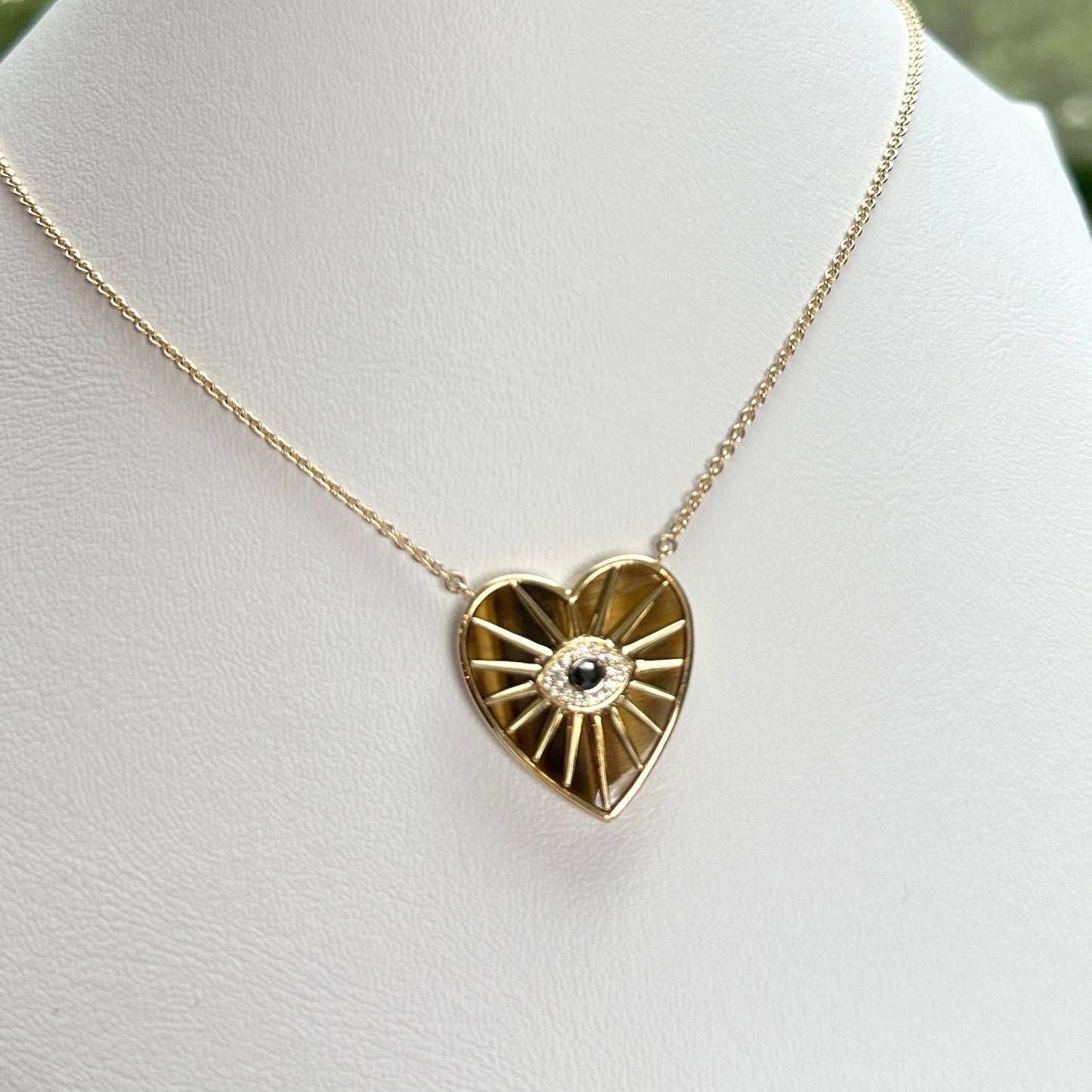 Aspery and Guldag White Black Diamond Tiger Eye necklace $1,970 dlls