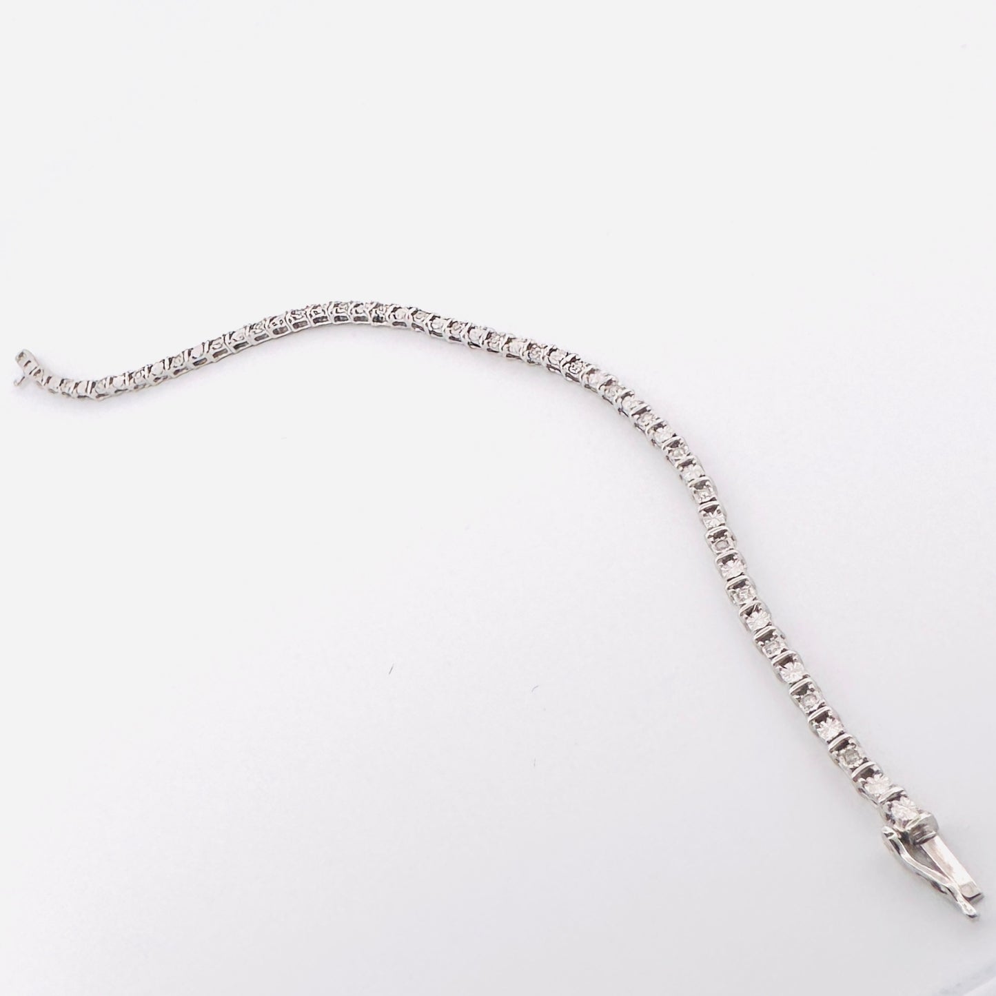 Pulsera de plata con Diamantes $215 dlls