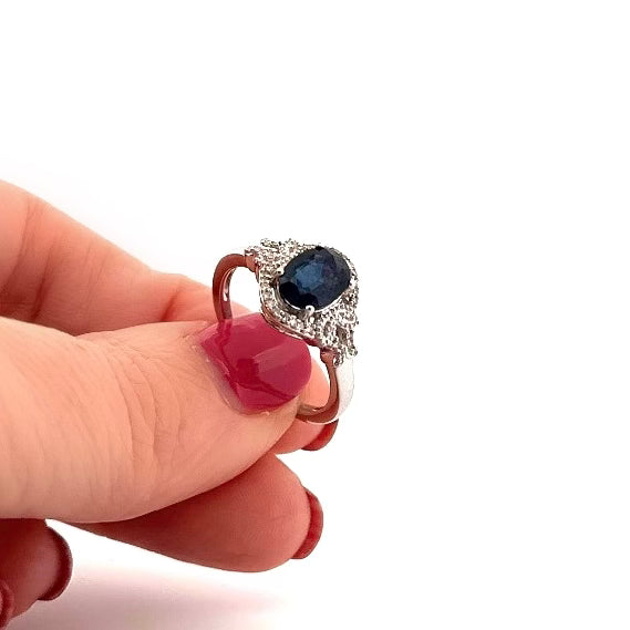 Anillo de ORO con ZAFIRO