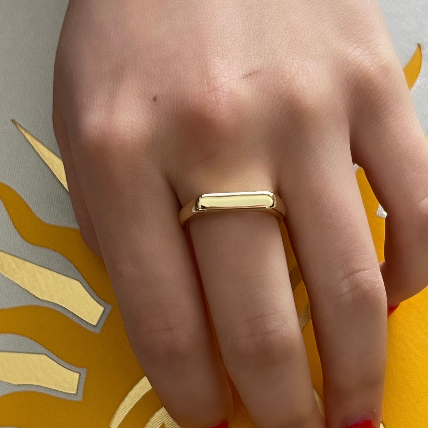 Anillo de plata AJUSTABLE plano