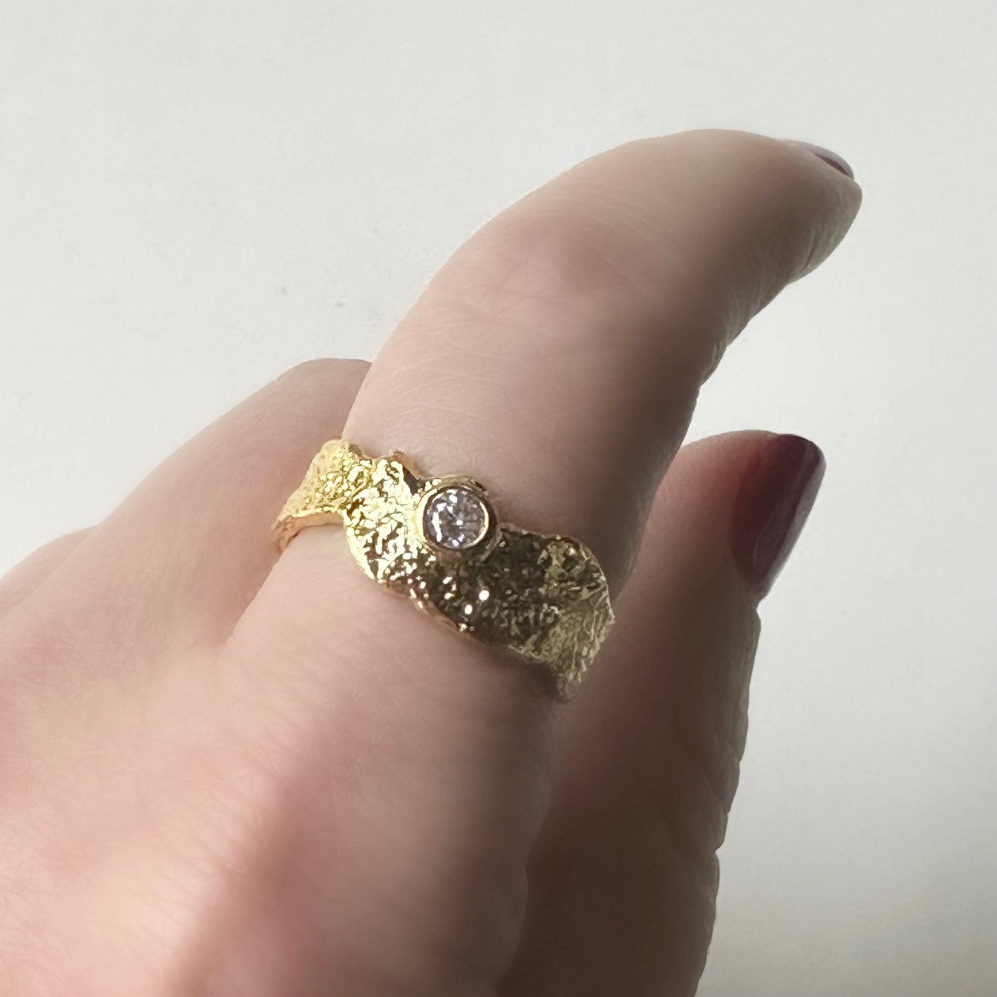Anillo de plata AJUSTABLE con zirconia