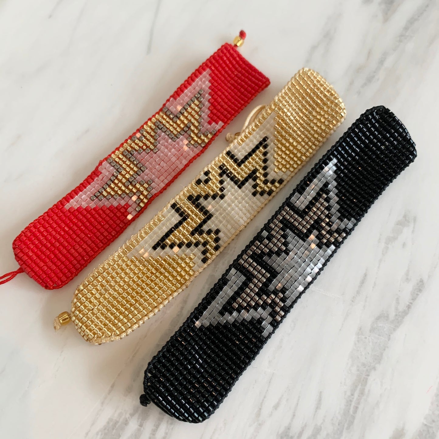 Pulseras de chaquiras con ESTRELLA