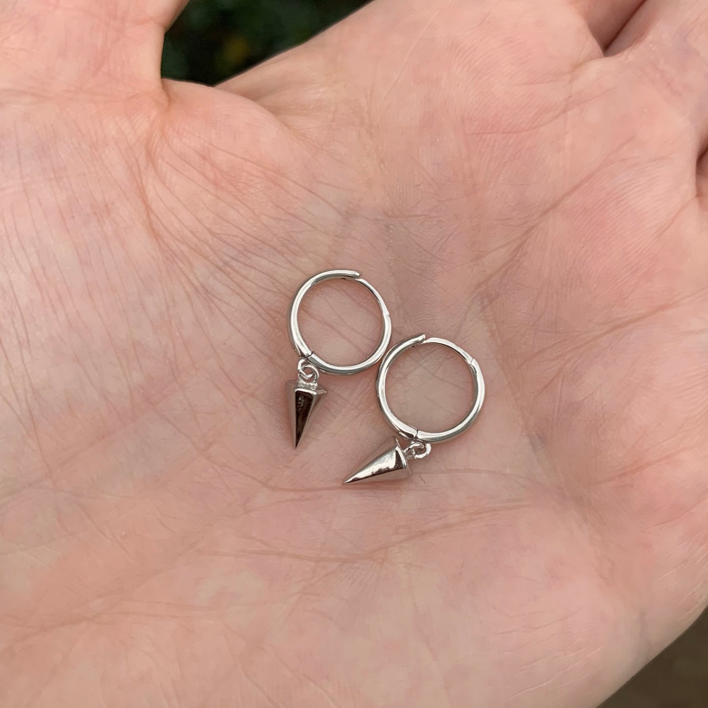 Arracadas de PLATA con dije de PICO