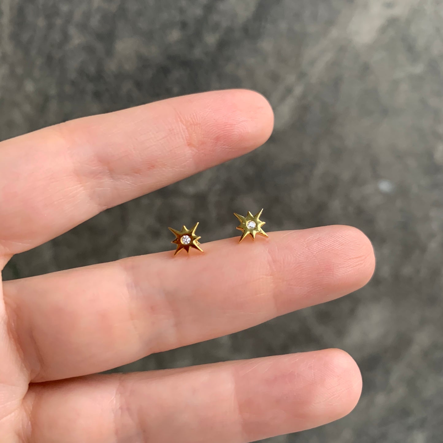 Arete de plata de ESTRELLITA con ZIRCONIA