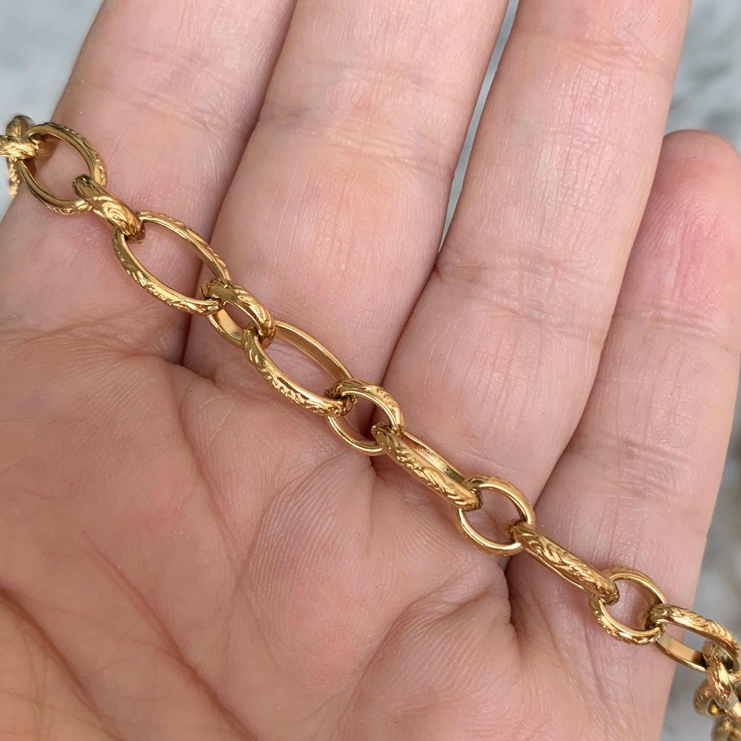 Cadena DORADA de ACERO INOXIDABLE