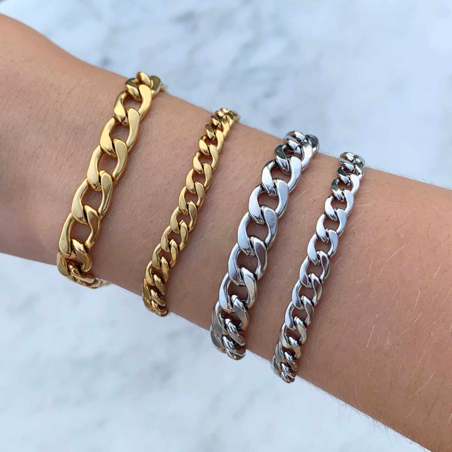 Pulseras de ESLABONES de ACERO INOXIDABLE