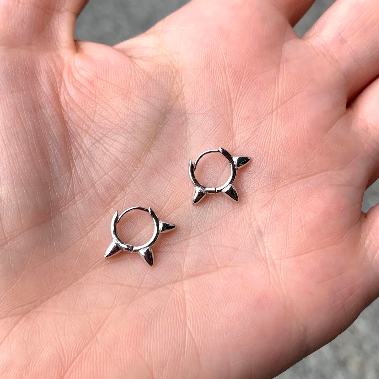 Arracadas de PLATA con PICOS