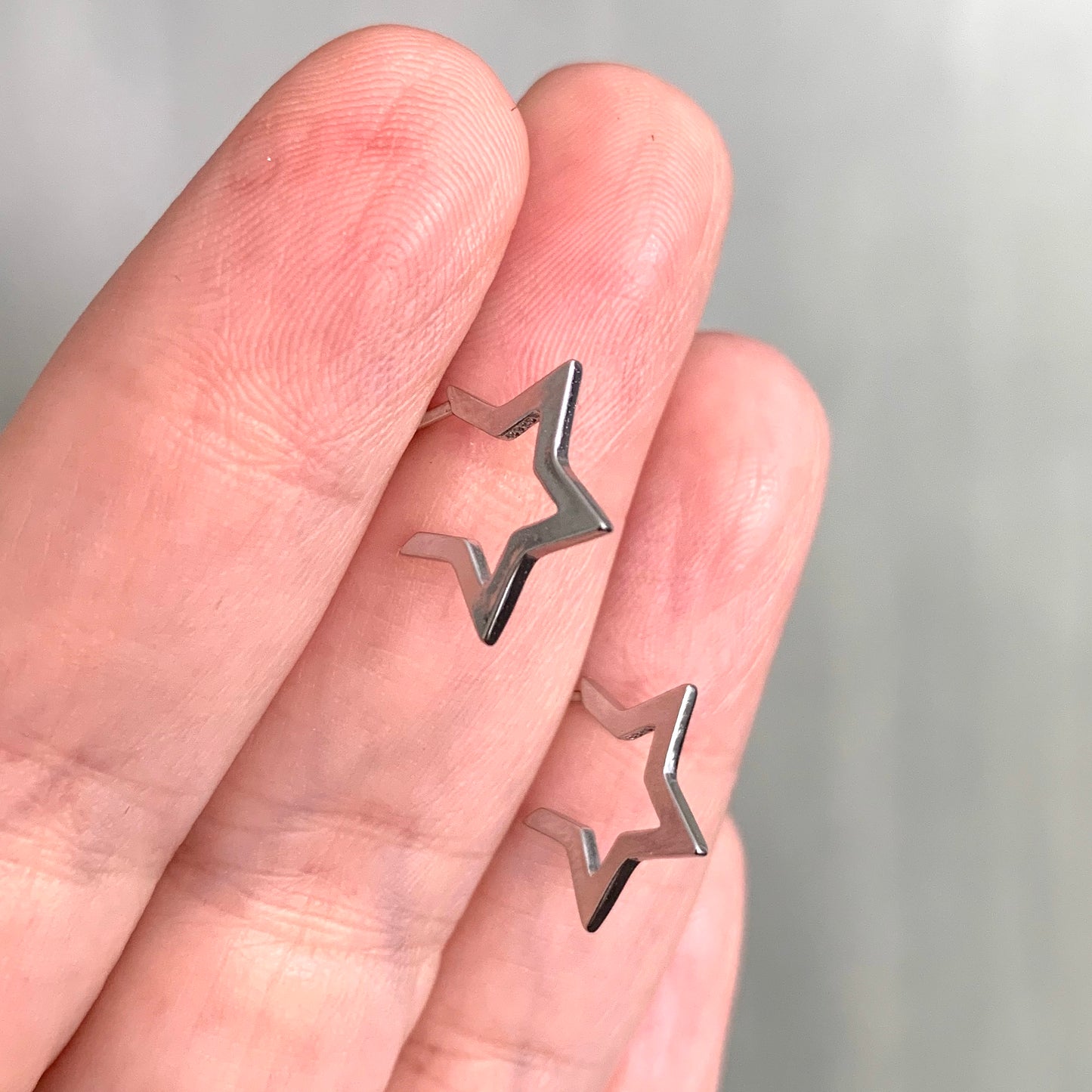 Aretes de plata de ESTRELLA