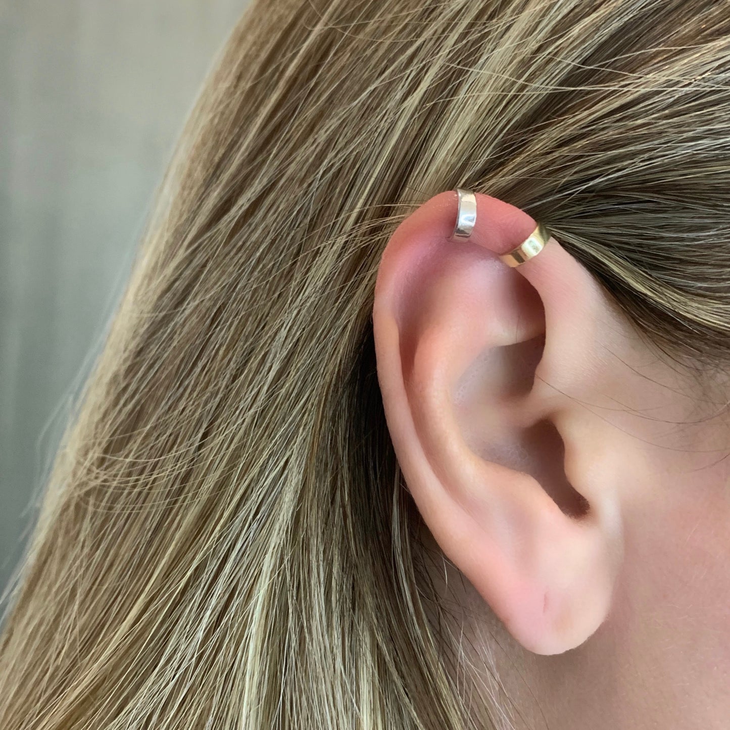 Aretes CUFF de plata