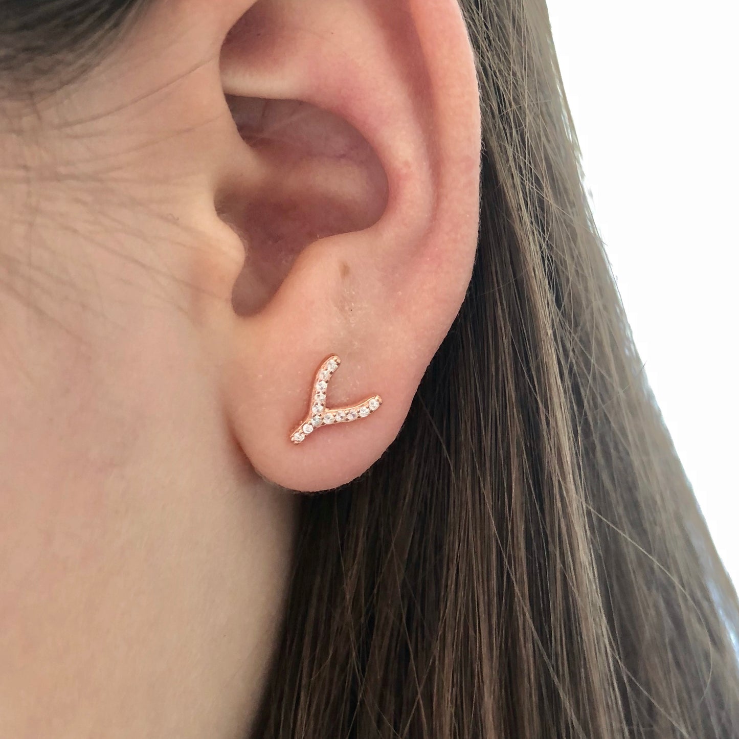 Arete de plata .925 de WISHBONE