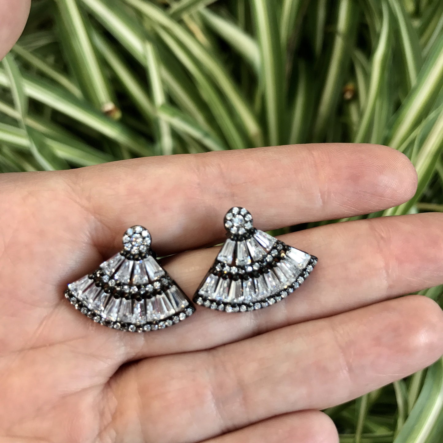 Aretes de plata con BAGUETTES