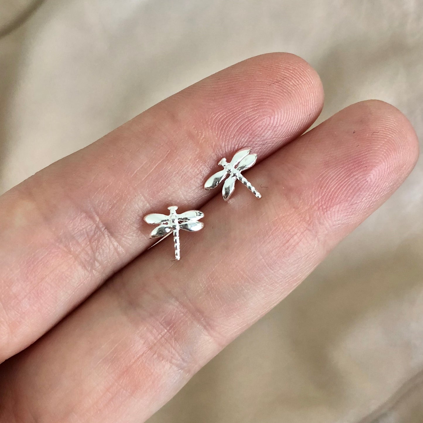 Arete de plata .925 con LIBELULA