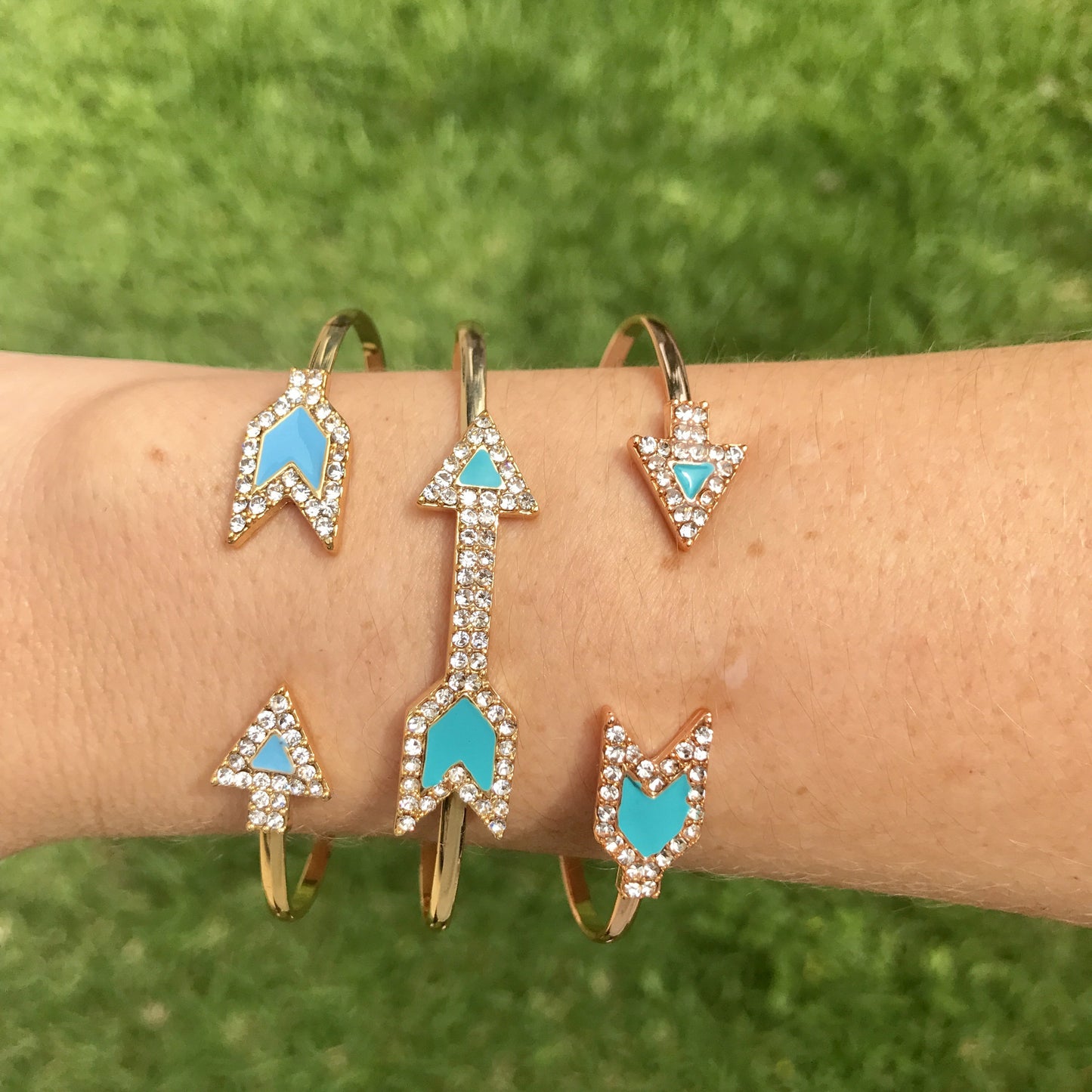 Pulsera CUFF de plata con FLECHA