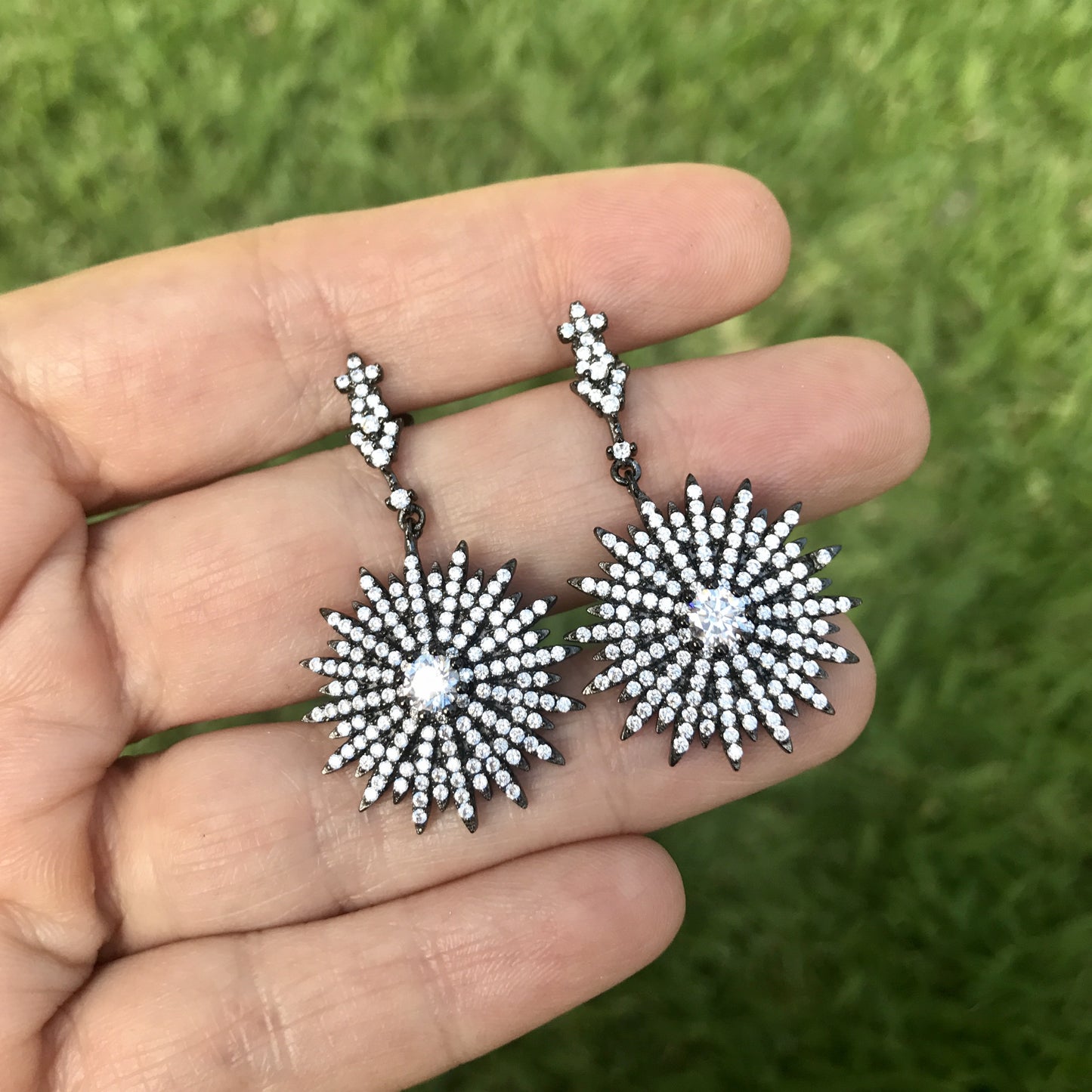 Aretes de plata .925 con ZIRCONIAS