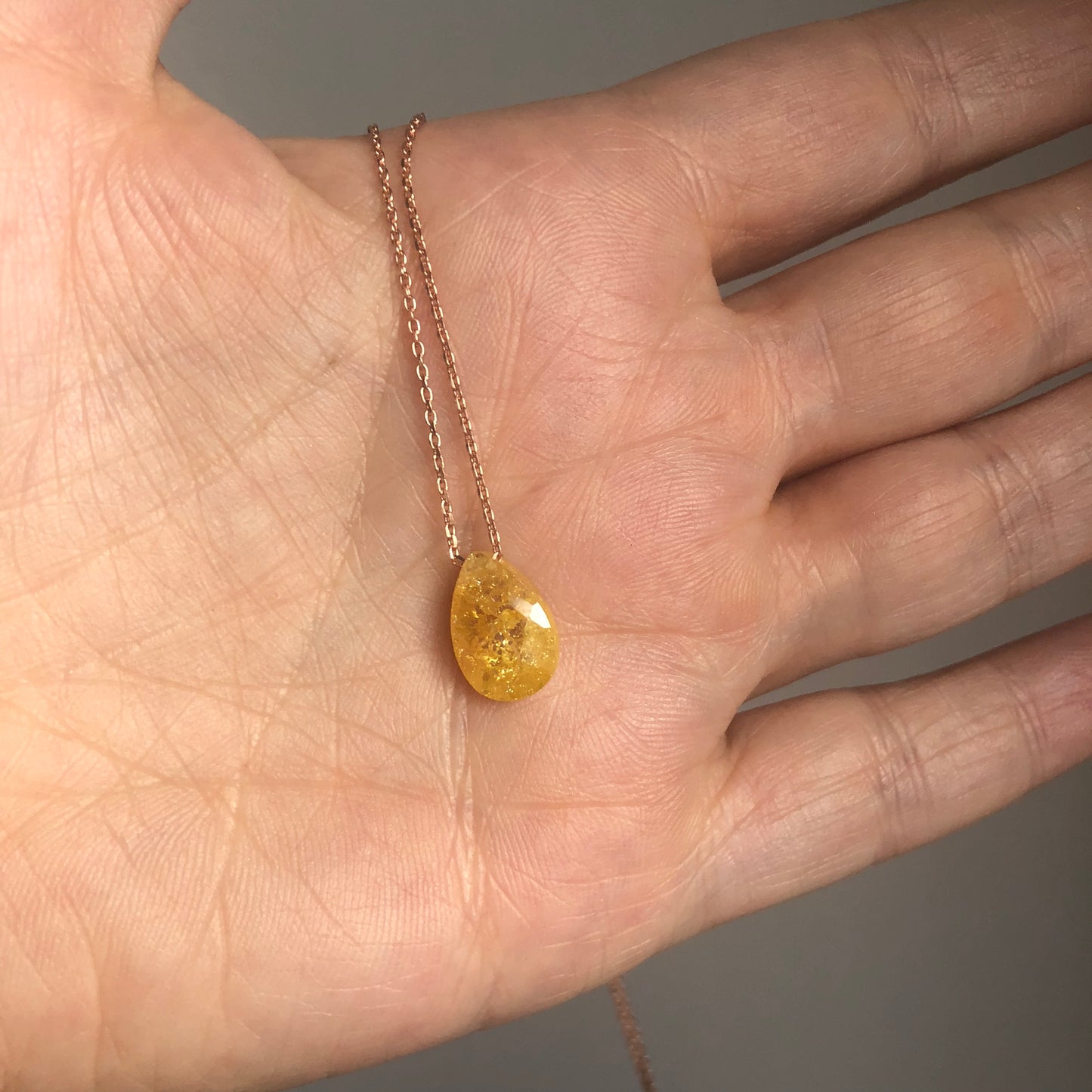 Cadenitas de plata .925 con dije de GOTITA DE OPALO