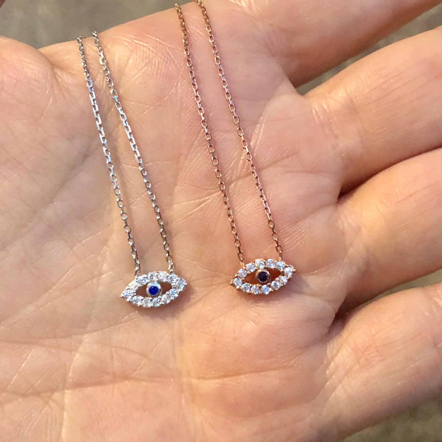 Cadenita de plata .925 con OJITO HUECO MINI