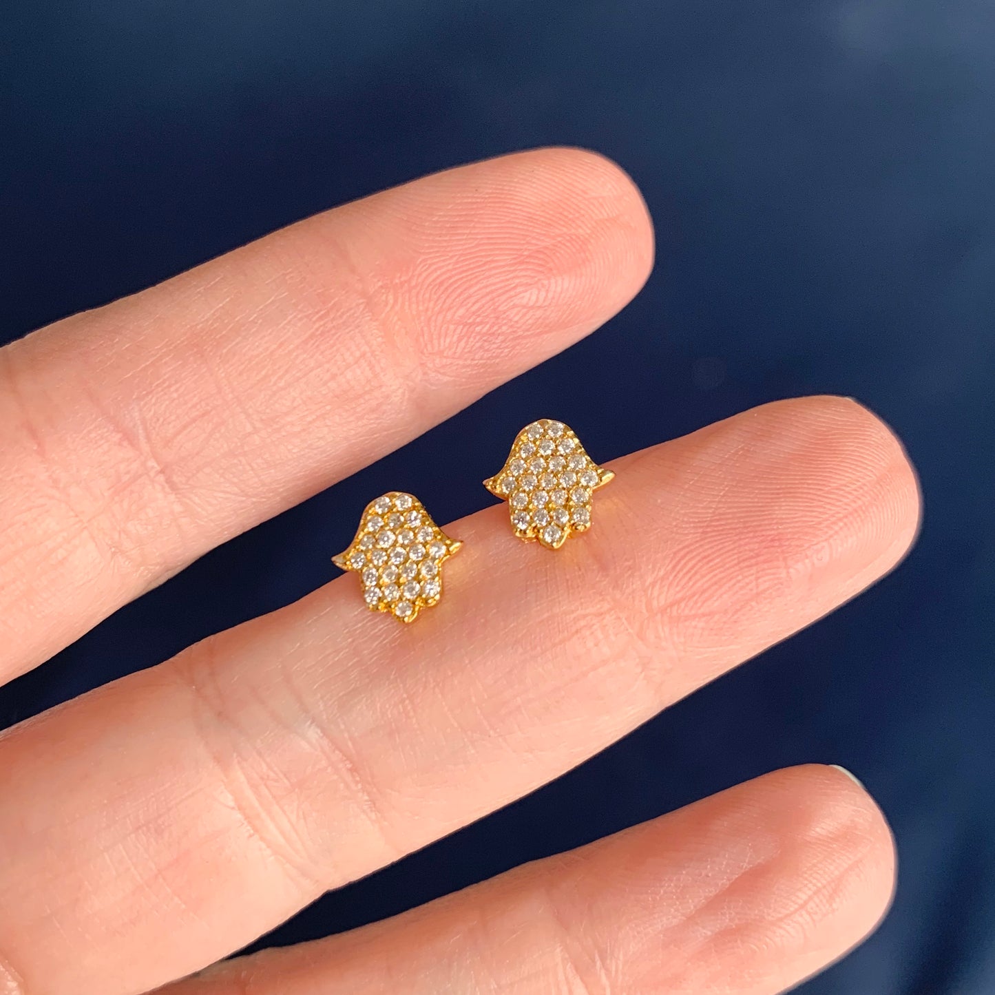 Arete (broquel) de plata de MANITA con ZIRCONIAS