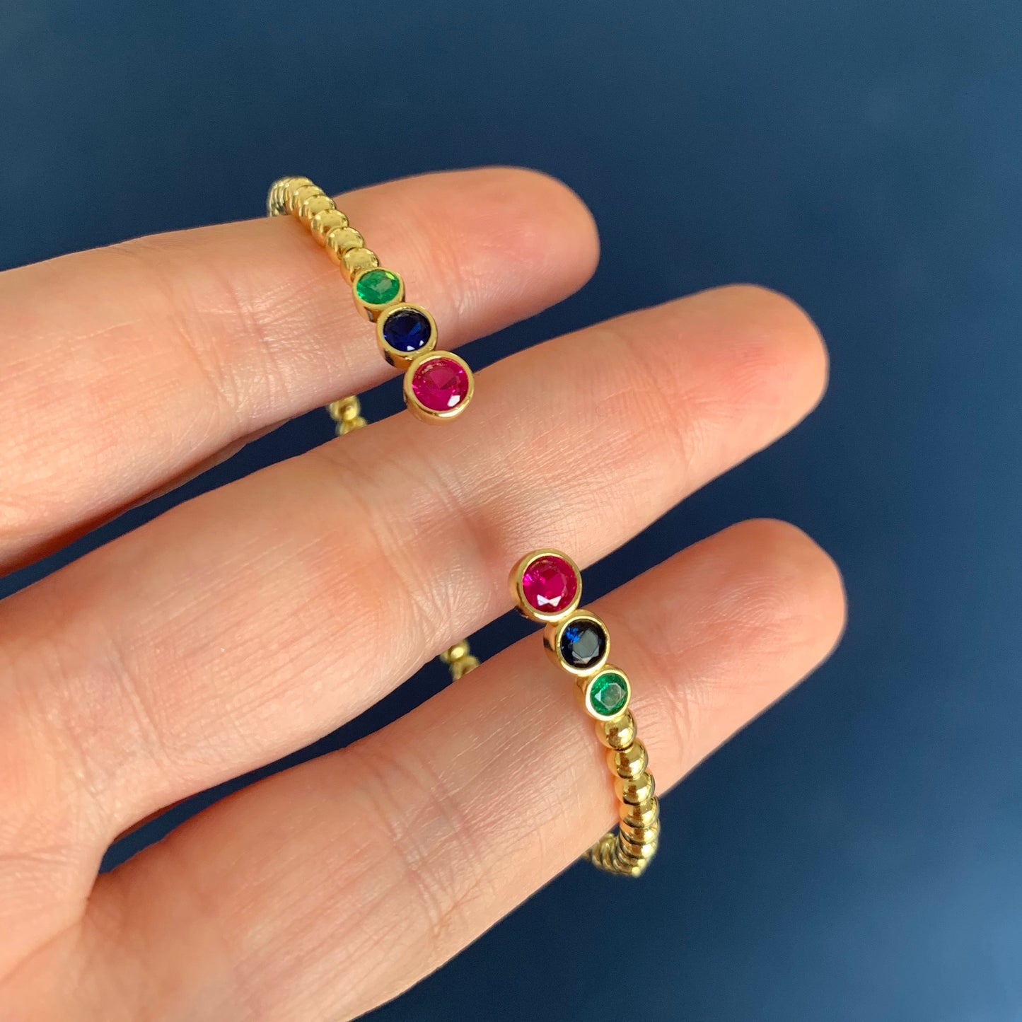 Pulseras CUFF de PLATA con baño de oro y ZIRCONIAS