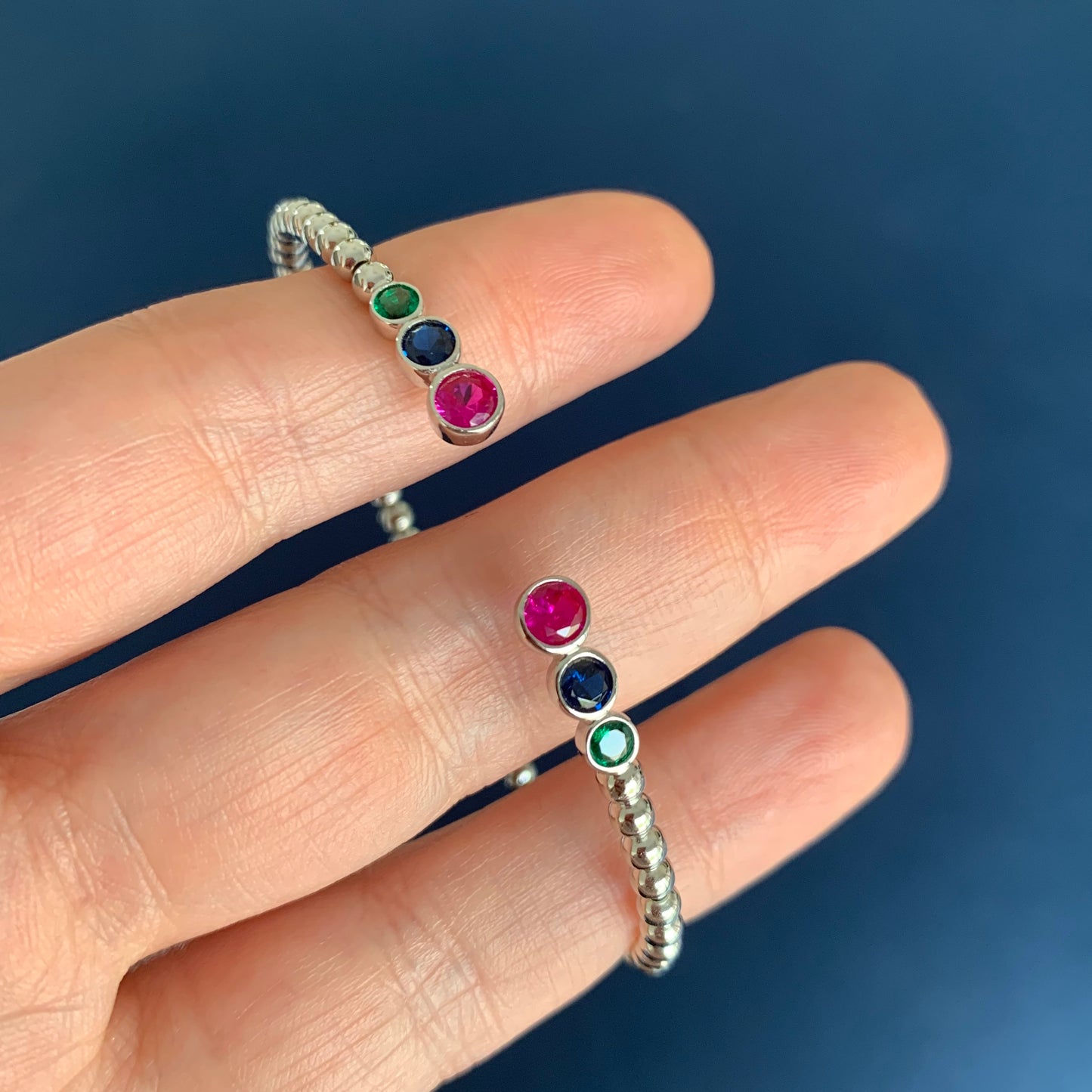 Pulseras CUFF de PLATA y ZIRCONIAS