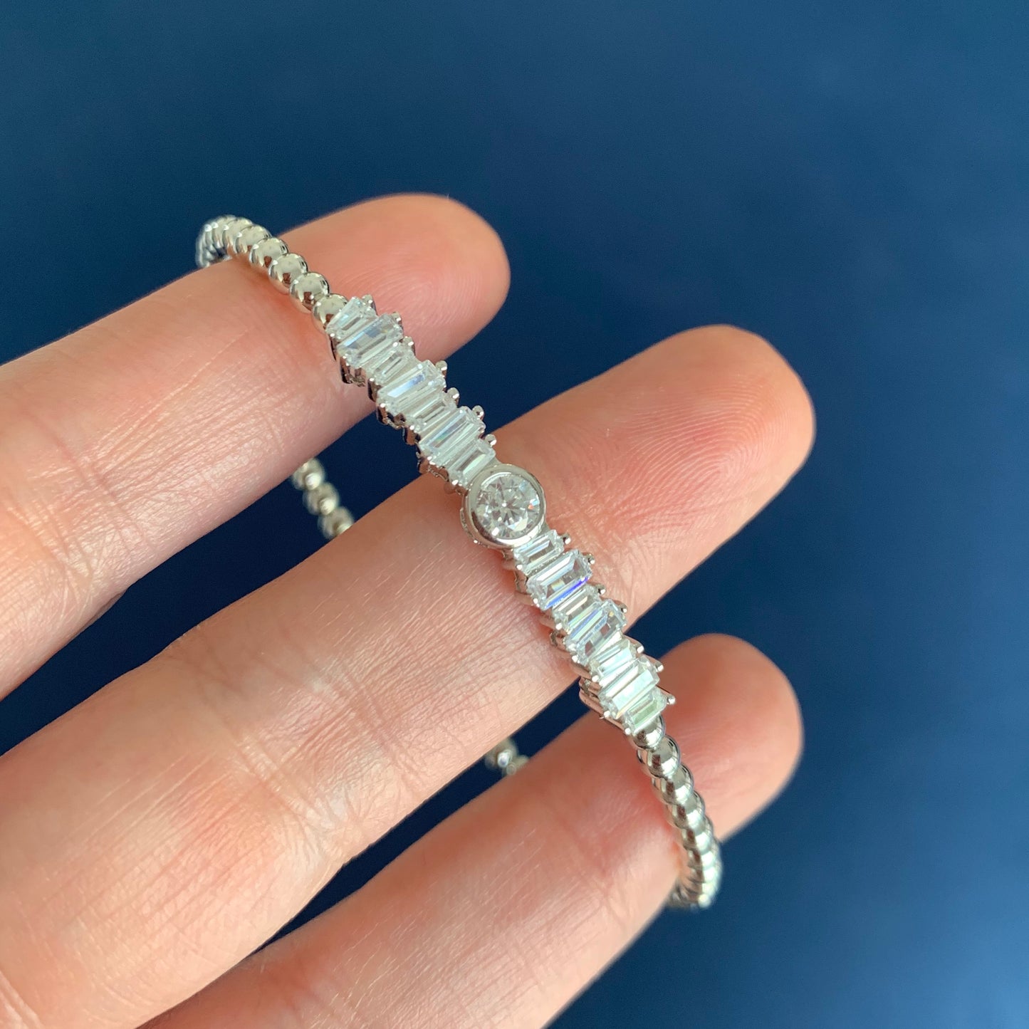 Pulseras CUFF de PLATA y ZIRCONIAS