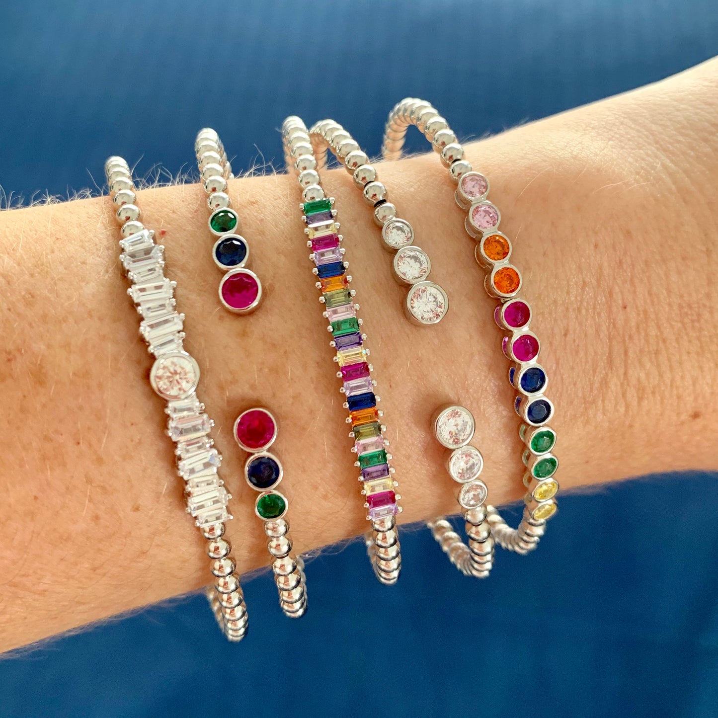 Pulseras CUFF de PLATA y ZIRCONIAS