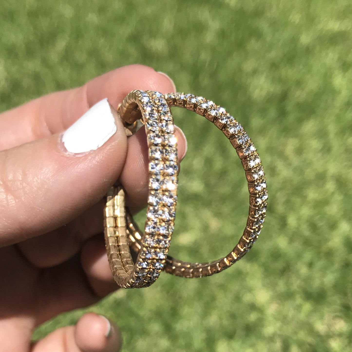 Arracadas de RODIO con ZIRCONIAS
