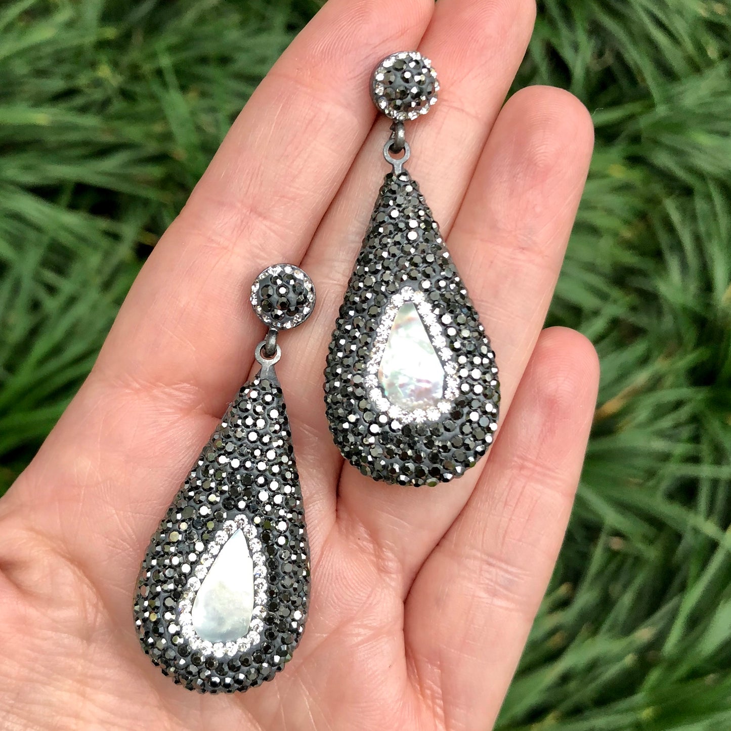 Aretes TURCOS de GOTA REVERSIBLES