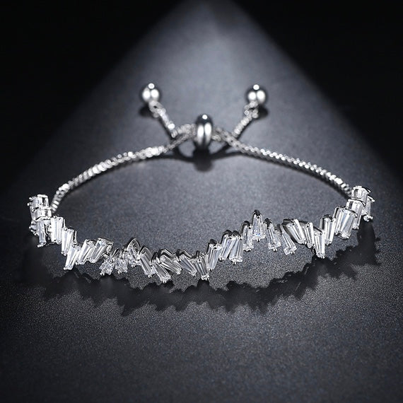 Pulsera de baño de RODIO Ajustable con BAGUETTES