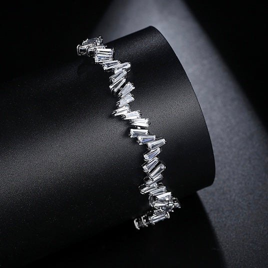 Pulsera de baño de RODIO Ajustable con BAGUETTES