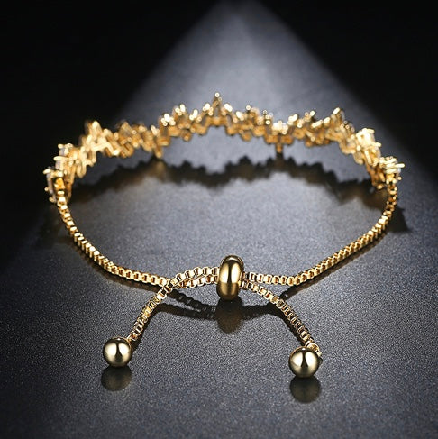 Pulsera de baño de RODIO Ajustable con BAGUETTES