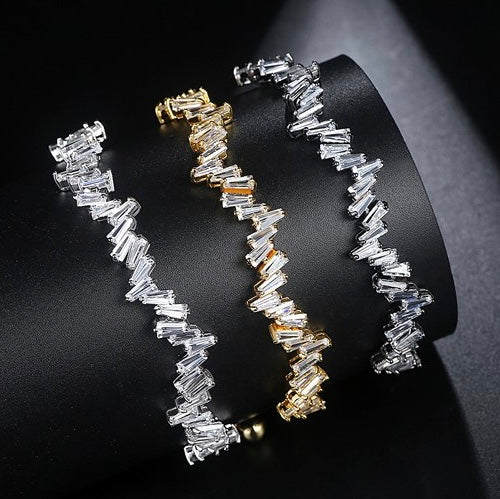 Pulsera de baño de RODIO Ajustable con BAGUETTES
